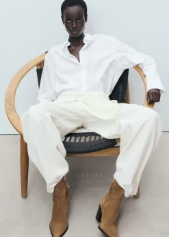 Suede block-heel boots