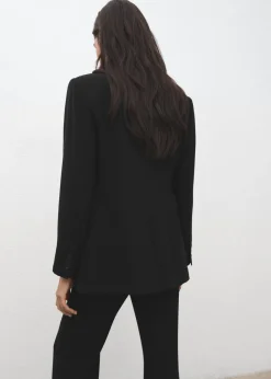 Suit jacket with scarf