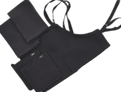 Tekstilsæt 5 dele Sort 100% ny bomuld