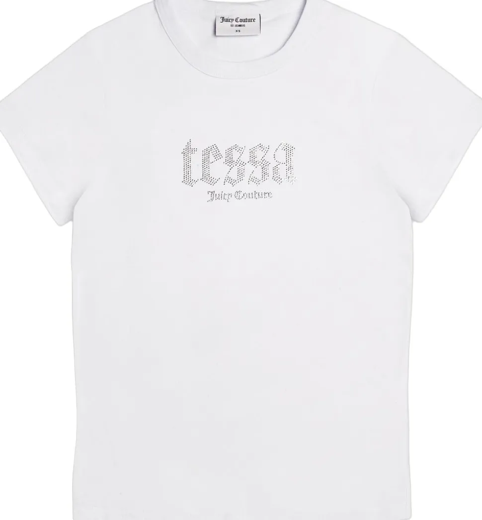 Tessa x Juicy - t-shirt m. diamanter