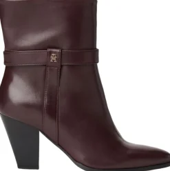 TH T-STRAP LEATHER POINTY BOOTIE