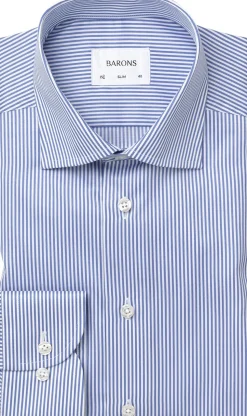 The Lawyer 4. 0 | Mid blue stripe | Slim fit