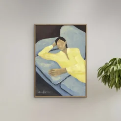 The Poster Club x Hanna Peterson - Blue Sofa