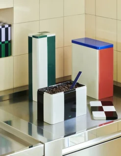 Tin Container-Medium-Black and off-