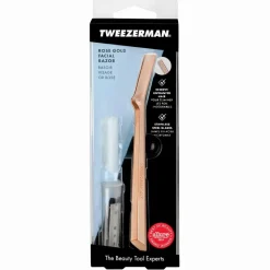 Tweezerman Retail Facial Razor Rose Gold