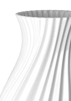 Twist Vase H25 cm hvid porcelæn