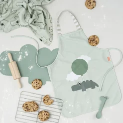 Vandtæt børneforklæde Happy clouds Pudder