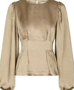 Vanya Crushed Sateen Blouse