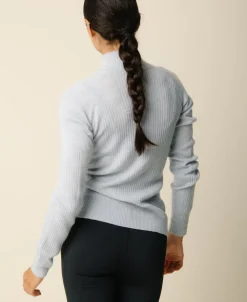 Vilda turtleneck cashmere blend sweater - Clear