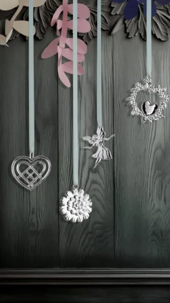 Vildt hjerte H8 forsølvet