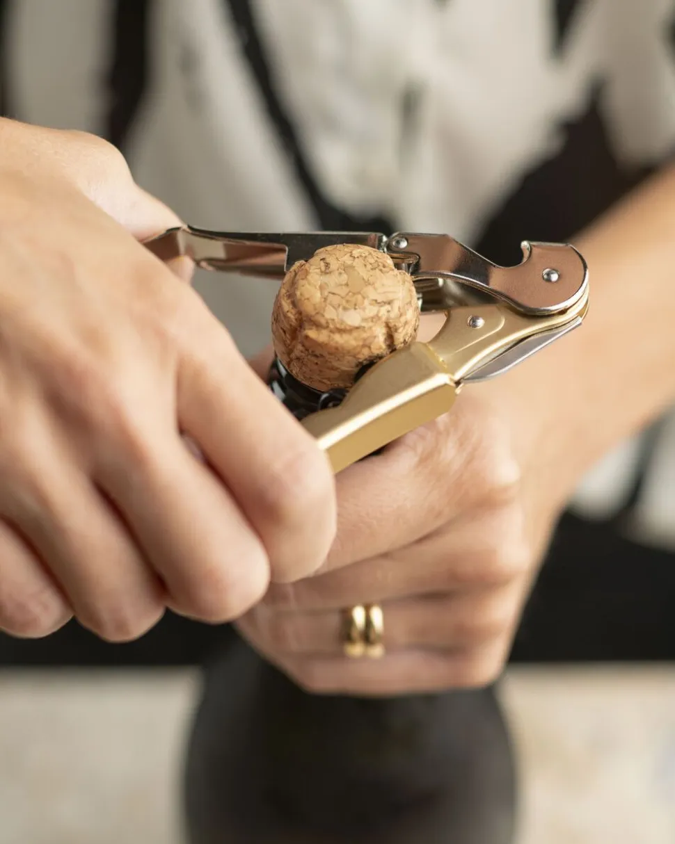 Vinåbner Pulltaps Basic 2F champagne guld