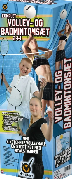 VOLLEY-4xBADMINTON KOMPLT