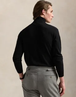 Washable Wool Turtleneck Sweater