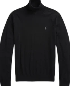 Washable Wool Turtleneck Sweater