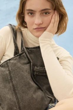 Washed Denima Laurel Bag