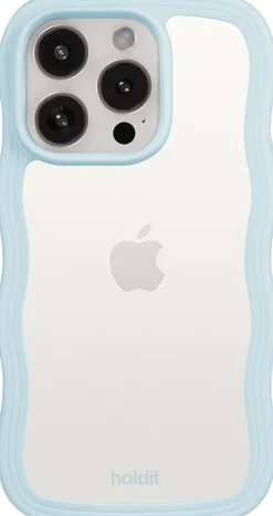 Wavy Case iPhone 15 Pro Max Mineral Blue/Transparent