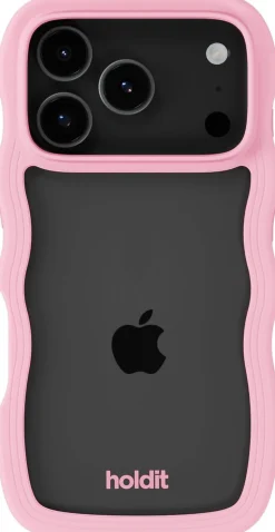 Wavy Case iPhone 17 Pro Max Pink/Transparent