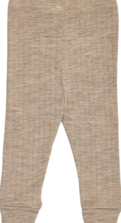 Woolly rib cuff pants