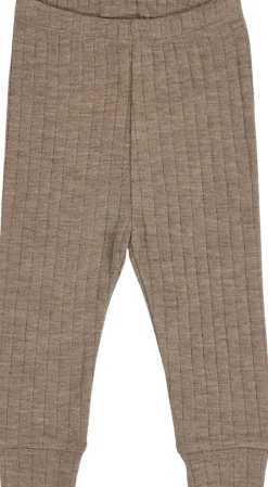 Woolly rib cuff pants