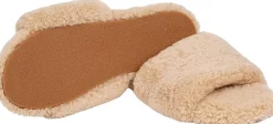 Y SHAN - SHEARLING OPEN SLIPPERS