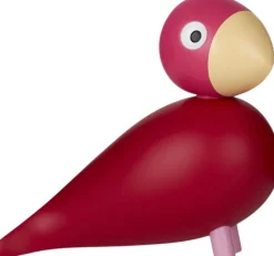 Year Bird Flora 2024 H12. 5 cm pink