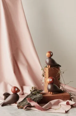 Year Bird Flora 2024 H12. 5 cm pink