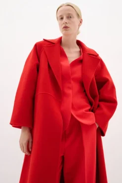 YillaIW Long Wool Coat