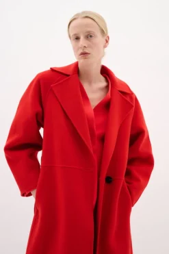 YillaIW Long Wool Coat
